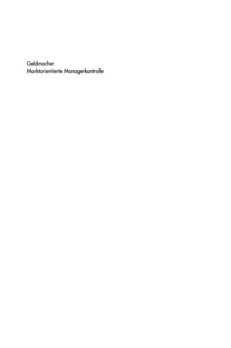 Marktorientierte Managerkontrolle: Stimmrechte als Kontrollinstrument