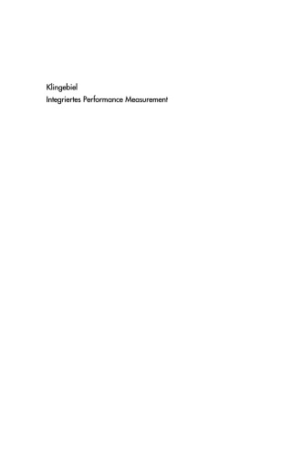 Integriertes Performance Measurement