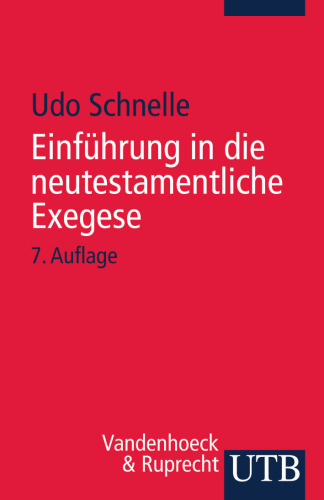 Einführung in die neutestamentliche Exegese