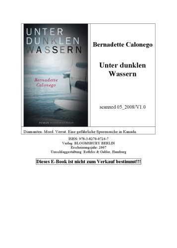 Unter dunklen Wassern : Roman