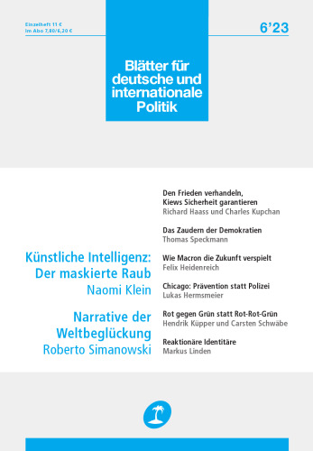 Die Blätter für deutsche und internationale Politik [6 / 20, 6 ed.]
