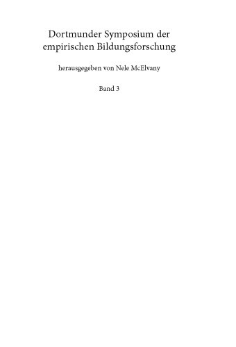 Bedingungen erfolgreicher Bildungsverläufe in gesellschaftlicher Heterogenität. Interdisziplinäre Forschungsbefunde und Perspektiven für Theorie und Praxis