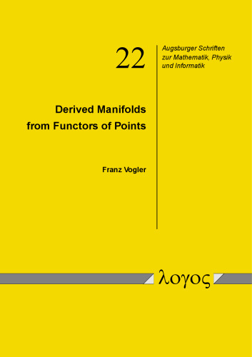 Derived Manifolds from Functors of Points