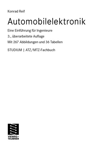 Automobilelektronik: Eine Einfuhrung fur Ingenieure
