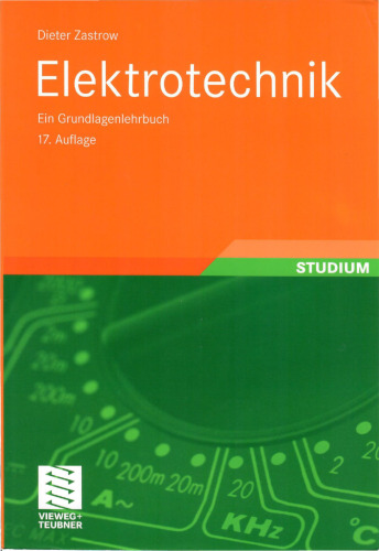 Elektrotechnik Ein Grundlagenlehrbuch Studium
