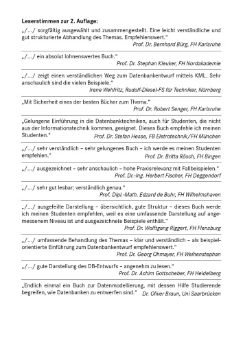 Grundkurs Datenbankentwurf: Eine beispielorientierte Einführung für Studenten und Praktiker