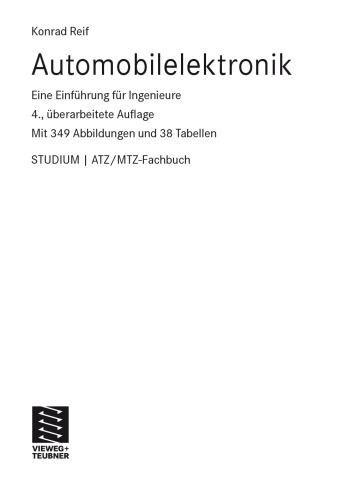 Automobilelektronik: Eine Einfuhrung fur Ingenieure