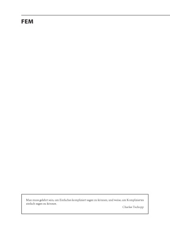 FEM: Grundlagen und Anwendungen der Finite-Element-Methode im Maschinen- und Fahrzeugbau