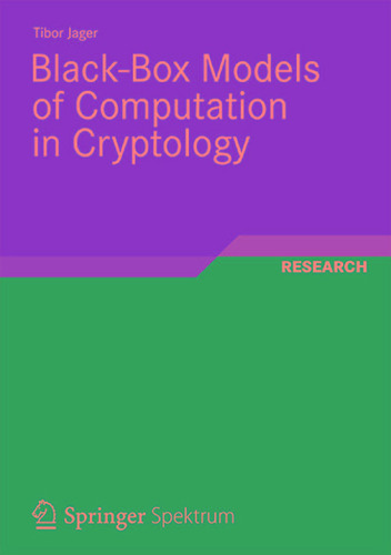 Black-Box Models of Computation in Cryptology