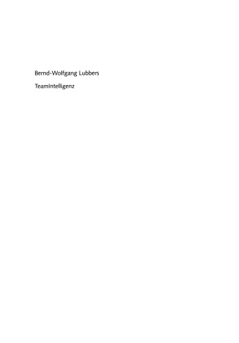 TeamIntelligenz: Ein intelligentes Team ist mehr als die Summe seiner Kompetenzen
