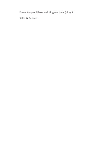 Sales & Service: Management, Marketing, Promotion und Performance