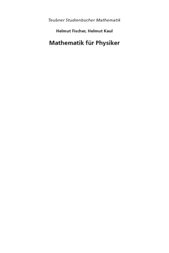 Mathematik fur Physiker: Band 1: Grundkurs