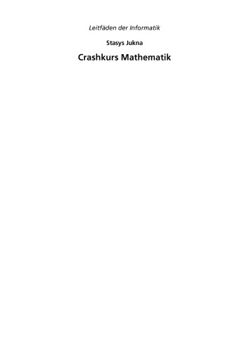 Crashkurs Mathematik: für Informatiker