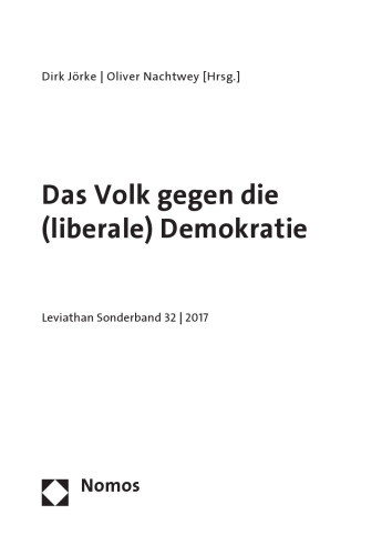 Das Volk gegen die (liberale) Demokratie