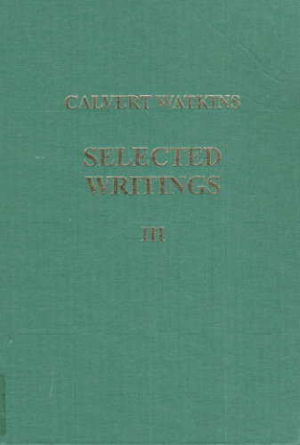 Selected Writings III- Publications 1992-2008