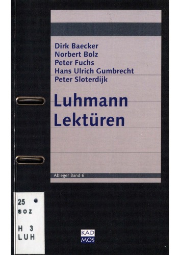 Luhmann Lektüren