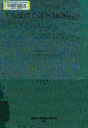 Ugarit-Forschungen 41