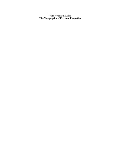 The Metaphysics of Extrinsic Properties
