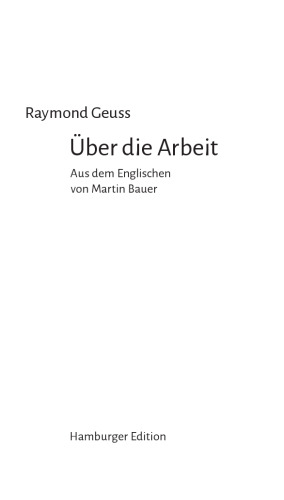 Über die Arbeit