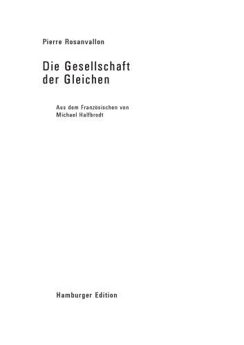 Die Gesellschaft der Gleichen