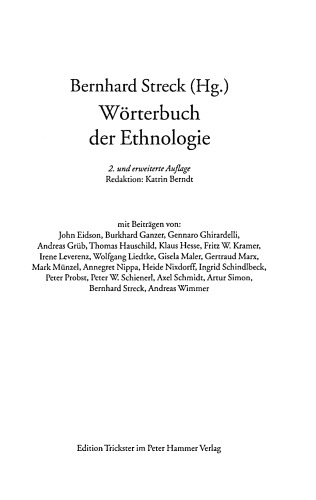 Wörterbuch der Ethnologie