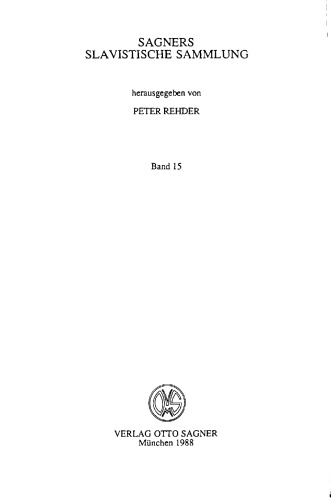 Ars philologica Slavica: festschrift für Heinrich Kunstmann