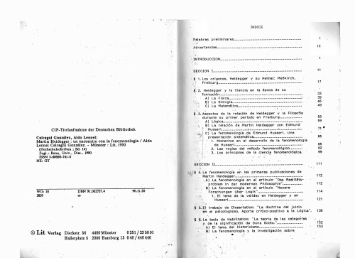Martin Heidegger: un encuentro con la fenomenologia