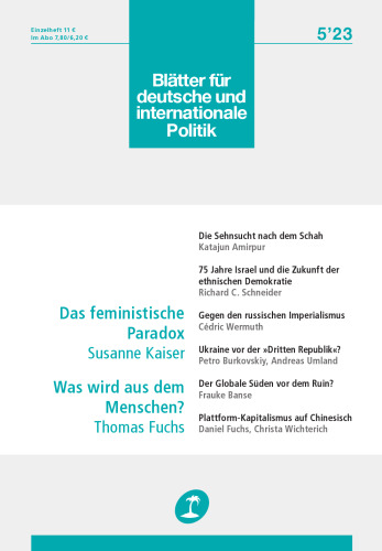 Die Blätter für deutsche und internationale Politik [5 / 20, 5 ed.]
