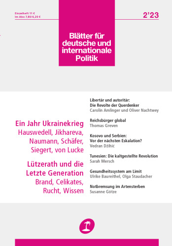 Die Blätter für deutsche und internationale Politik [2 / 20, 2 ed.]