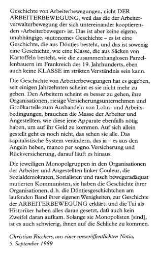 Die Niederlage in der Niederlage : Texte zur Arbeiterbewegung, Klassenkampf, Faschismus in Italien