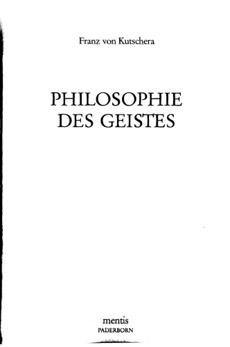 Philosophie des Geistes