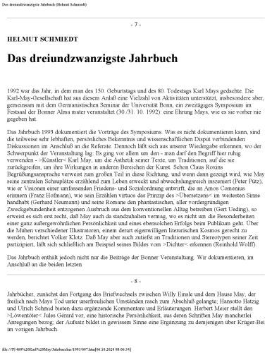 Jahrbuch der Karl-May-Gesellschaft 1993