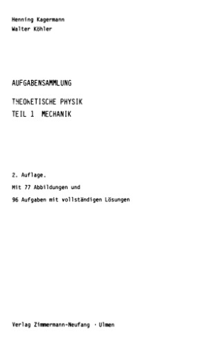 Aufgabensammlung Theoretische Physik, Mechanik
