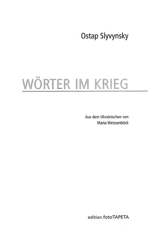 Wörter im Krieg