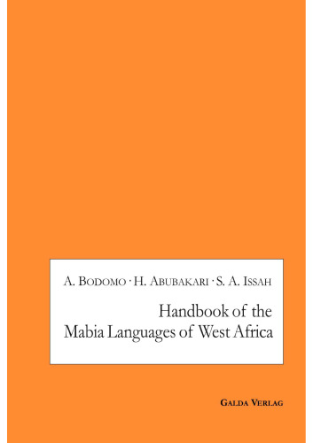 Handbook of the Mabia Languages of West Africa