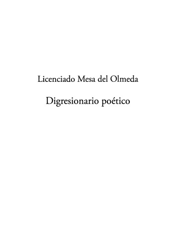 Digresionario poético