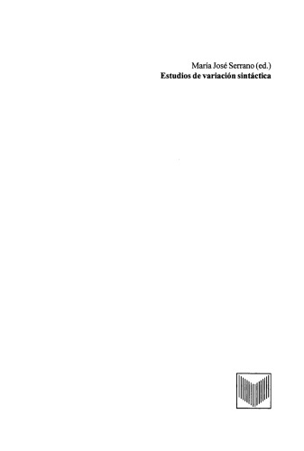 Estudios de variación sintáctica