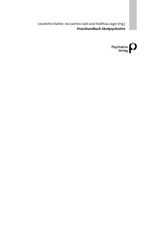 Praxishandbuch Akutpsychiatrie