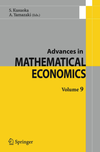 Advances in Mathematical Economics