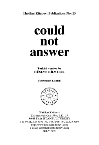 could not answer