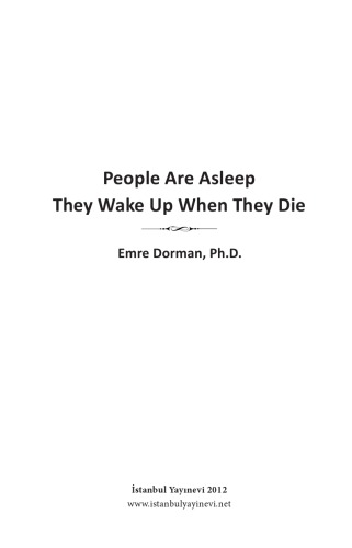 People Are Asleep They Wake Up When They Die