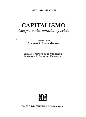 Capitalismo. Competencia, conflicto y crisis