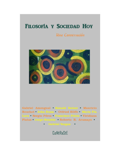Filosofía y sociedad hoy. Una conversación