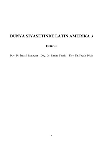 Dünya Siyasetinde Latin Amerika-3