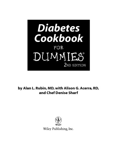 Diabetes Cookbook for Dummies