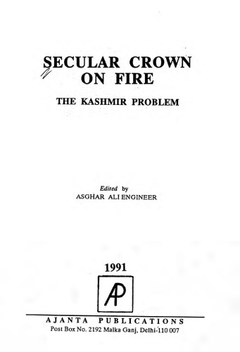 Secular crown on fire : the Kashmir problem