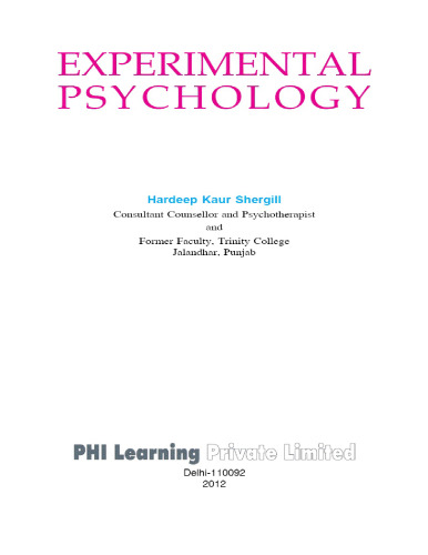 Experimental Psychology