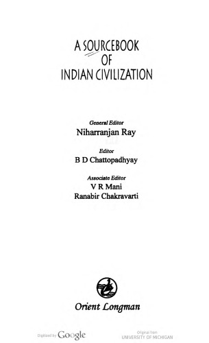 A Sourcebook of Indian Civilization