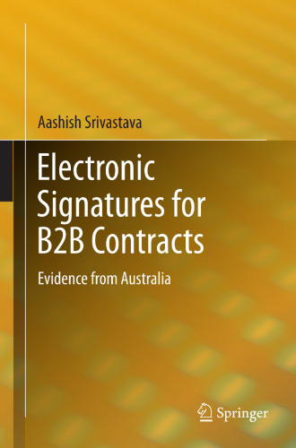 Electronic Signatures for B2B Contracts: Evidence from Australia