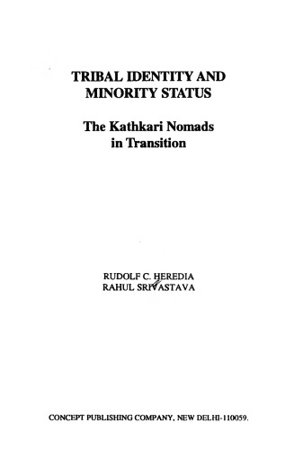 Tribal Identity and Minority Status: The Kathkari Nomads in Transition